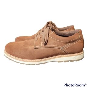 Madison Avenue Simpson Brown Faux Suede Oxford Shoes